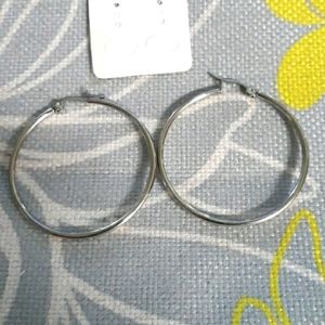 Stainless Steel 45mm Hoops